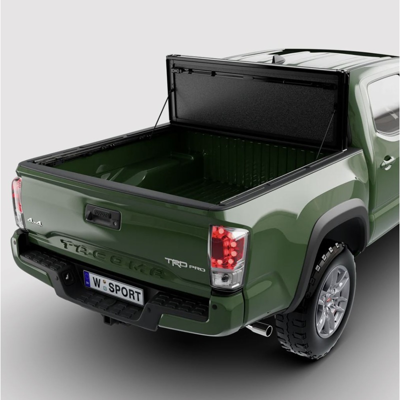 Tonneau Covers I WORKSPORT 2024-2025 Toyota Tacoma AL4  Flip-Up Aluminum Trifold Hard Tonneau Cover