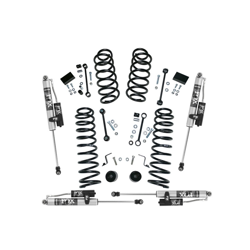 2.5″ Dual Rate Coil Lift Kit w/ Fox 2.0 Res Shocks – 18-22 Wrangler JL 4WD – 2Dr K185FX