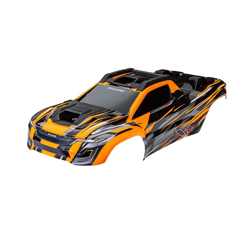 Traxxas body xrt orange assembled