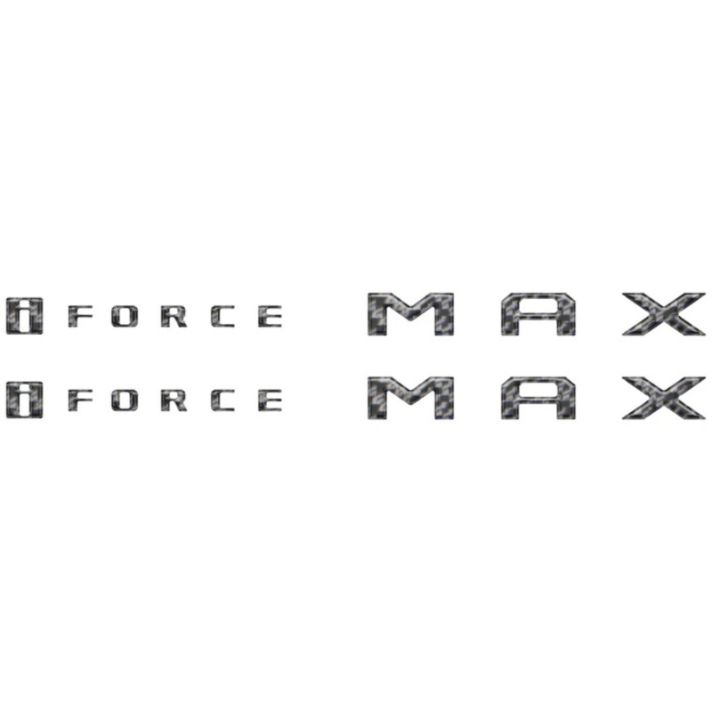 Tufskinz I Force Max Hood Cowl Letter Overlays for Tundra (2022-2025)