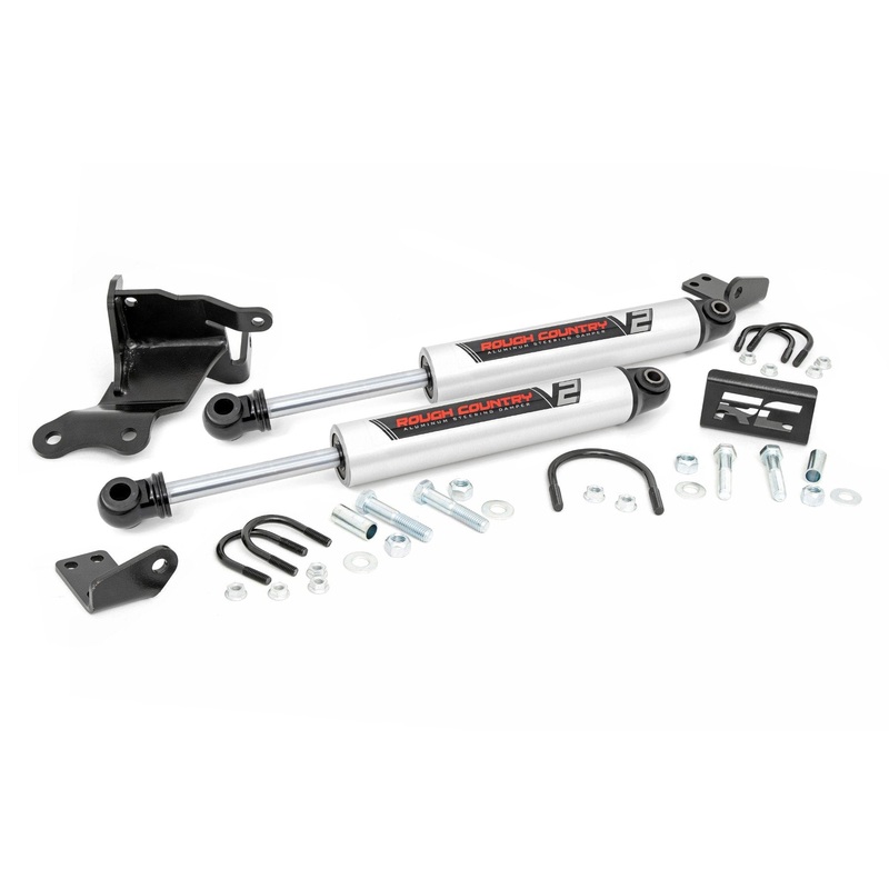 V2 Steering Stabilizer | Dual | 2.5-8 Inch Lift | Jeep Gladiator JT/Wrangler JL (18-24)