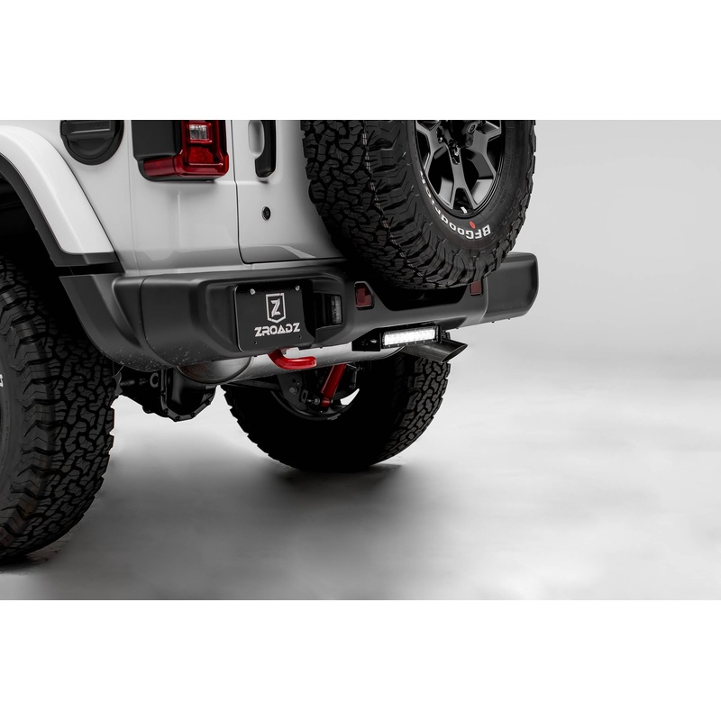 ZROADZ Z384931 Black Stainless Steel Rear Bumper LED Bracket Fits 2018-2023 Jeep Wrangler JL Wrangler JLU