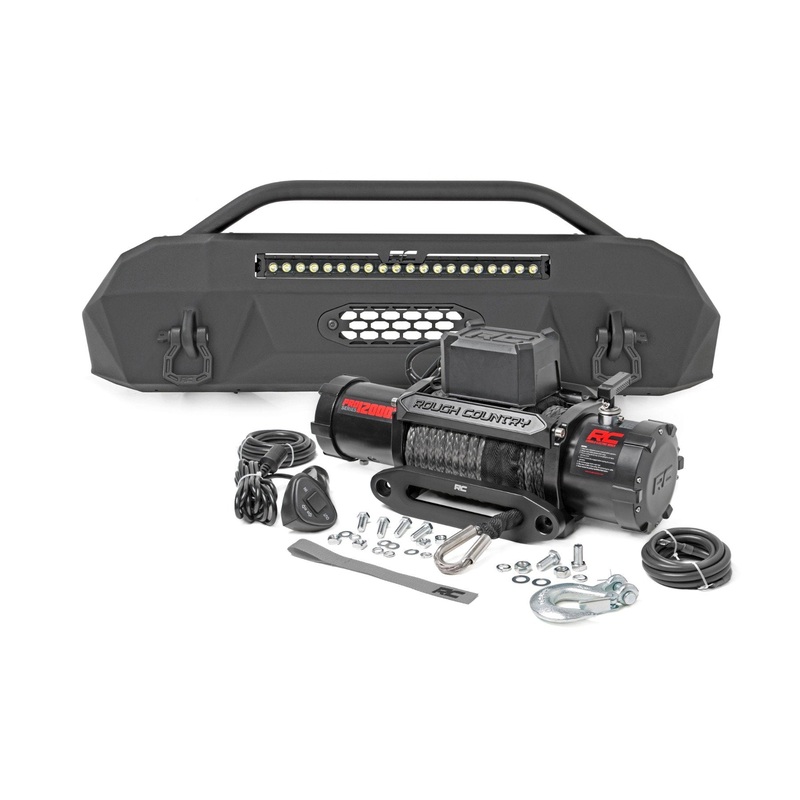 Front Bumper | Hybrid | 20″ Blk LED | Toyota Tacoma 4WD (2016-2023)