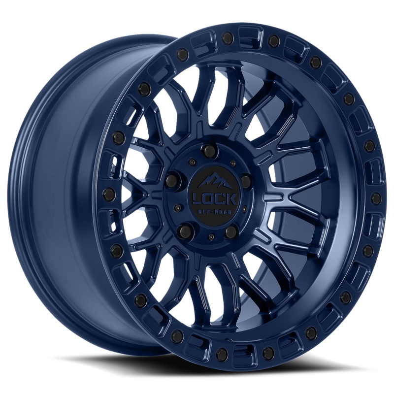 Lock Off-Road Combat Wheel (Matte Blue)