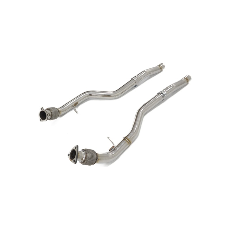 2019+ Audi RS6/RS7 Front Resonator Delete Pipes | C8 RS6/RS7