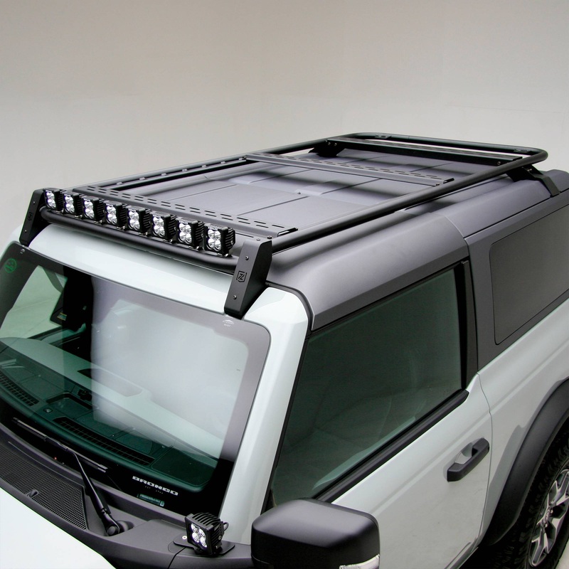 ZROADZ Z845211 Black Mild Steel Roof Rack Fits 2021-2023 Ford Bronco