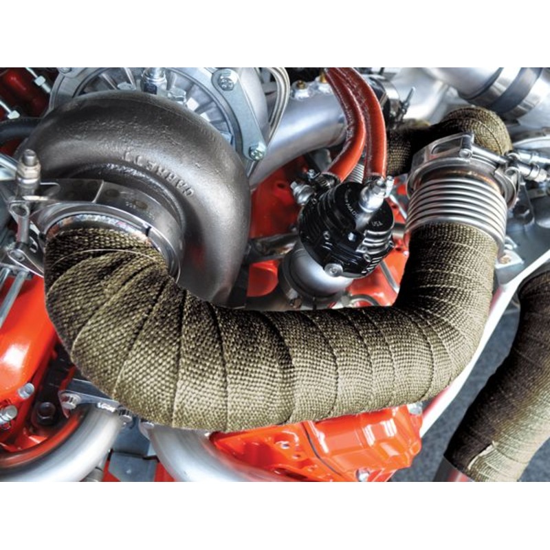 Titanium Exhaust Wrap 1/16 Inch Thick 1 Inch X 15 Foot PPE Diesel
