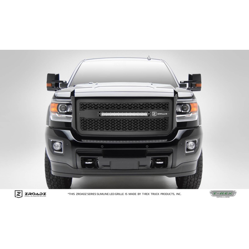 ZROADZ Z312111 Black Mild Steel Main Grille Fits 2015-2019 GMC Sierra 2500 3500