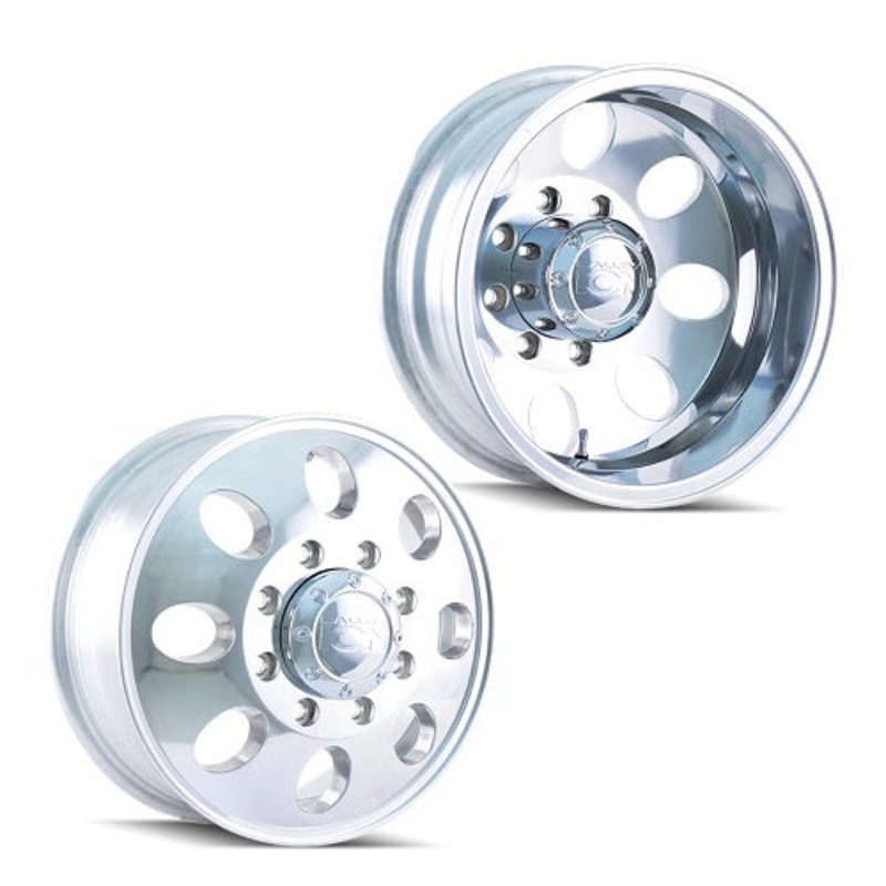 16×6 Ion 167 Polished 99-04 FORD DUALLY Wheels 8×170 Set of 4 (Fits Stock Tire Sizing)