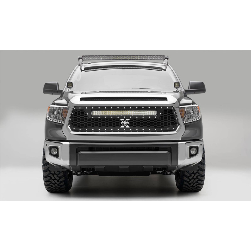T-REX Grilles 7319641 Black Mild Steel Laser Cut Pattern Grille Fits 2014-2017 Toyota Tundra