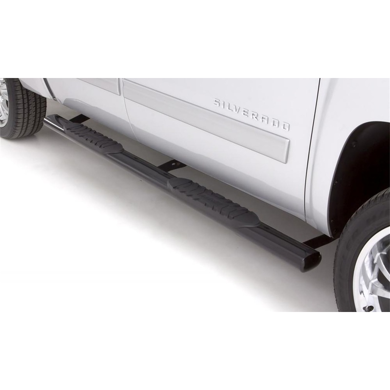 5 In Oval Straight Nerf Bars Steel Black 24090004