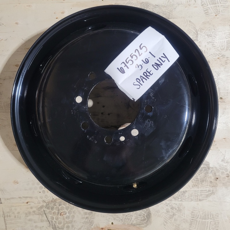 19.5×6.75 8×6.5″ Black Steel (Dodge Ram 3500 1994-2018) (SPARE ONLY)