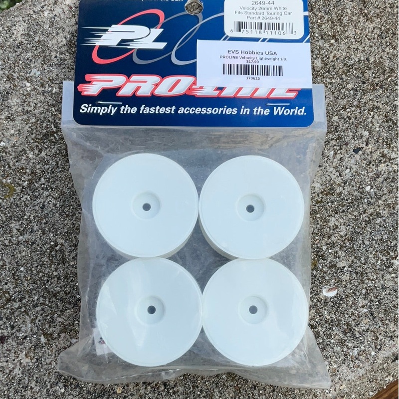 Pro-Line Velocity (V1) Lightweight 1/8 Buggy Rims (White)