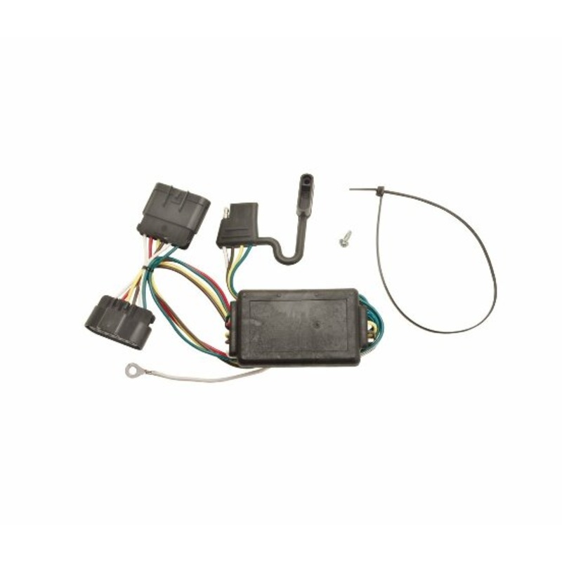 Tekonsha 118301 T-One T-Connector Harness,4-Way Flat,w/Circuit Protected Converter Black