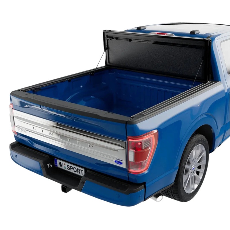 Tonneau Covers I WORKSPORT 2015-2025 Ford F-150 Bed AL4 Flip-Up Aluminum Trifold Hard Tonneau Cover