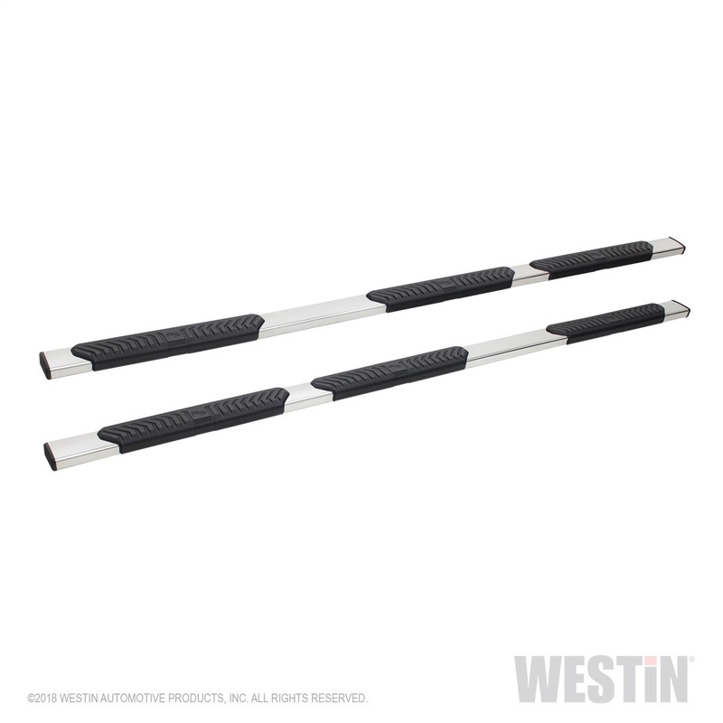 Westin 28-534330 R5 Modular Wheel to Wheel Nerf Bars fits 2010-2018 Ram 2500 3500 Crew Cab 8′ Bed (Exc Dually) Polished Pair