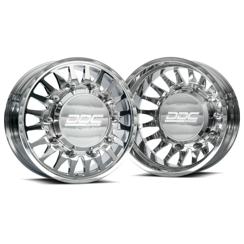 20×8.25 DDC The Spoke Polished FORD F-450/F-550 DODGE 4500/5500 FORGED DUALLY Wheels 10×225 Set of 6 (Lug Nuts Included) Fits Stock up to 295 tire