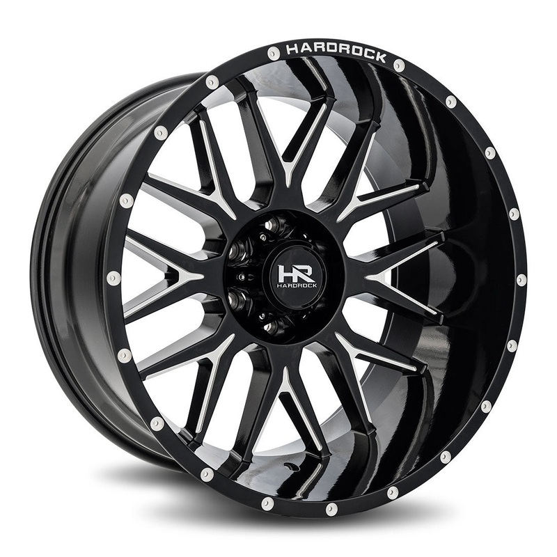 Hardrock Offroad – H500 22×12 Gloss Black Milled