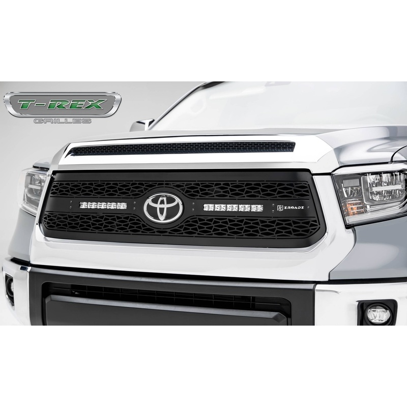 T-REX Grilles Z319661 Black Mild Steel Laser Cut Pattern Grille Fits 2018-2021 Toyota Tundra