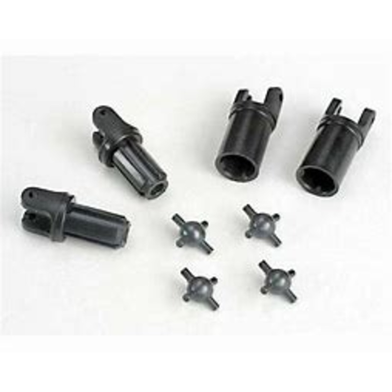 Traxxas Drive-Shafts, Telescopic (Ext. Splined) (2)   (Int. Splined) (2) Met. U-Joints (4)