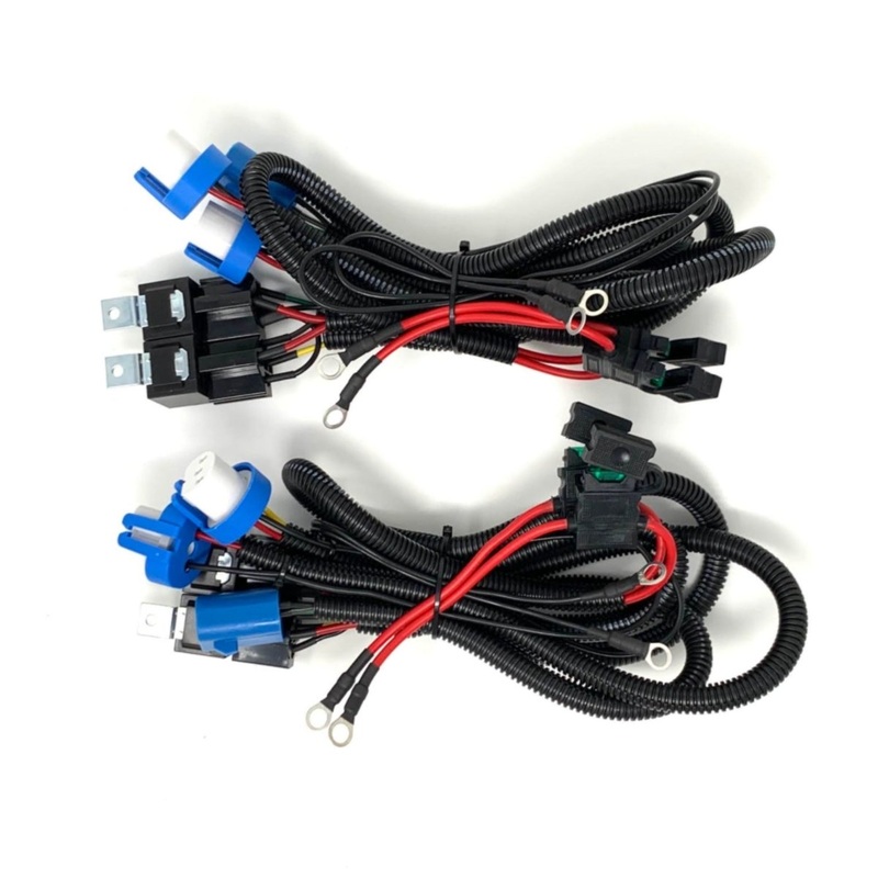 9004 & 9007 Heavy Duty Headlight Wiring Harness with Relays for Dodge Ram Sport Conversion