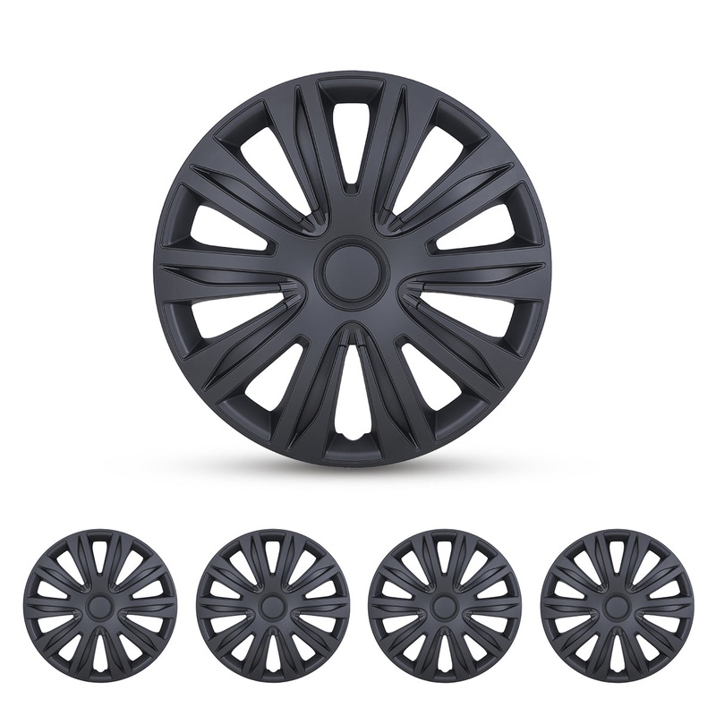 WINJET 13 inch Hubcaps Wheel Covers 5083 – Matte Black