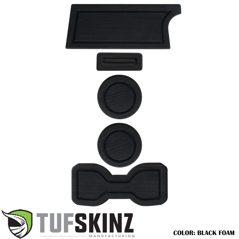 Tufskinz FOAM Cup Holder Inserts(Without QI Charger/Manual) Inserts for  Tacoma (2016-2023