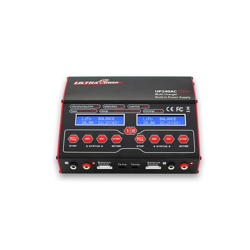 UP240 AC DUO 240 W Dual Port Multi-Chemistry AC/DC Charger