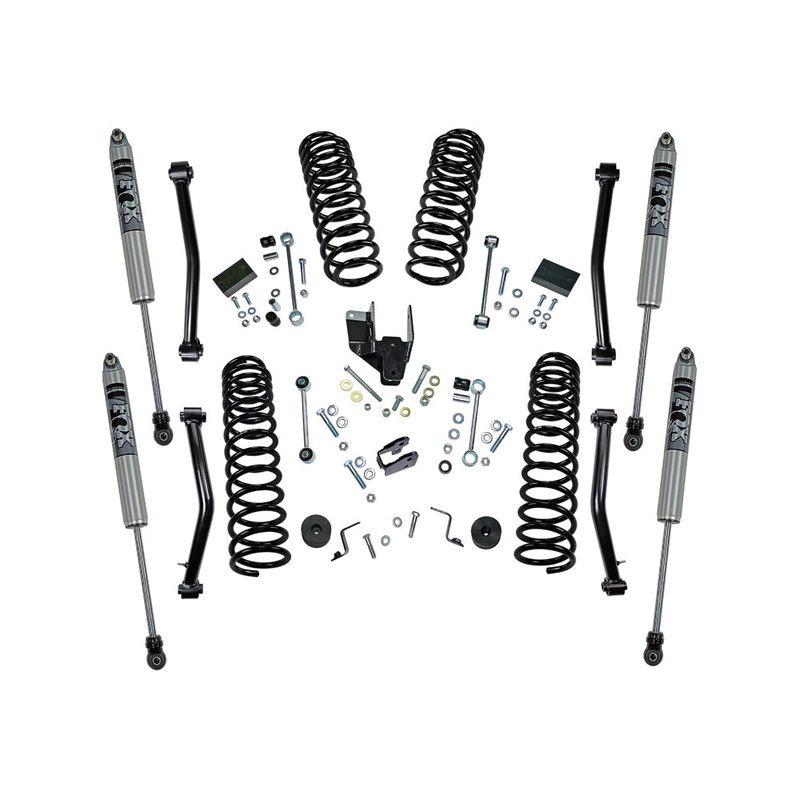 4″ Dual Rate Coil Lift Kit w/ Fox Shocks – 18-22 Wrangler JL – 4Dr K184F