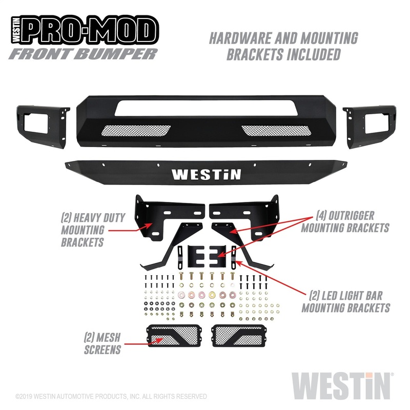 Westin 58-41065 Pro-Mod Front Bumper fits 2018-2020 F150 (Exc Raptor)
