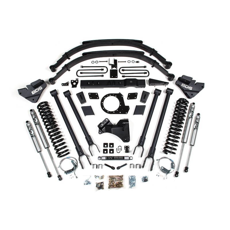 BDS Suspension 8″ 4-Link Arm Suspension System 2017-2019 Ford F250/F350 4WD | Diesel Only 1541H