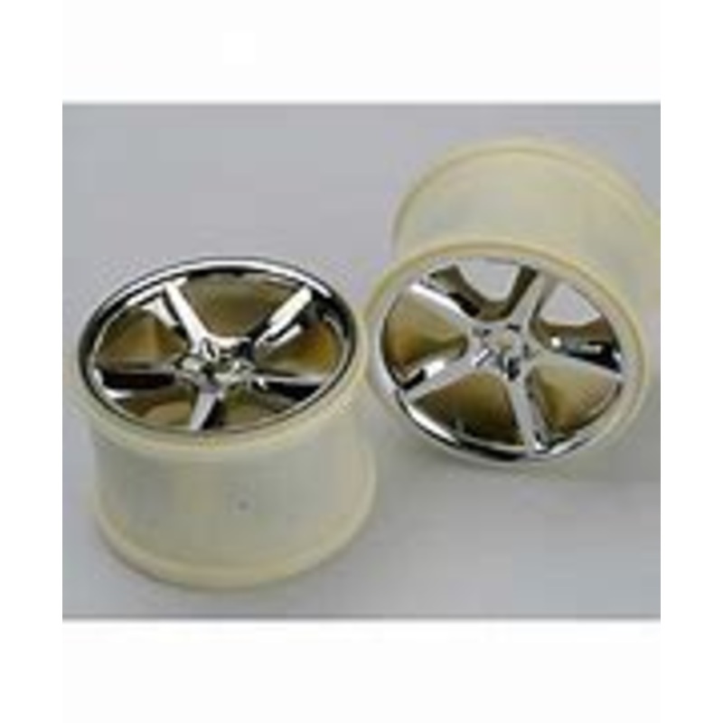 Traxxas Wheels, GMNI 3.8″ (chrome) (2) (also fits Maxx Series)