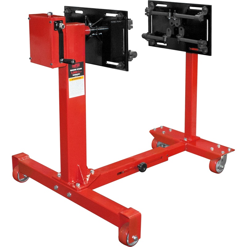 2,000 Lbs. Capacity 75:1 Gear-Driven Engine Stand