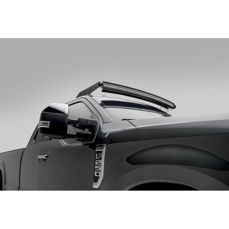 ZROADZ Z335471 Black Mild Steel Front Roof LED Bracket Fits 2017-2022 Ford F-250 F-350 F-450 F-550