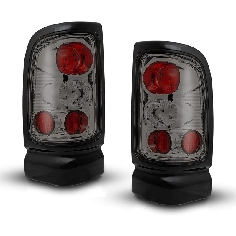 For 1994-2002 Dodge Ram 1500 2500 3500 Tail Light – Chrome/Smoke