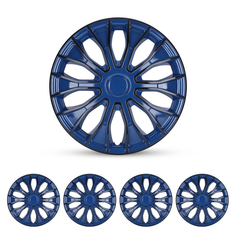 WINJET 14 inch Hubcaps Wheel Covers 5086 – Blue & Black