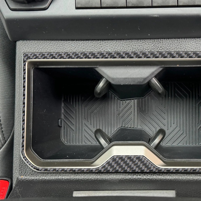Tufskinz Front Cup Holder Accent Trim for Tacoma (2024-2025)