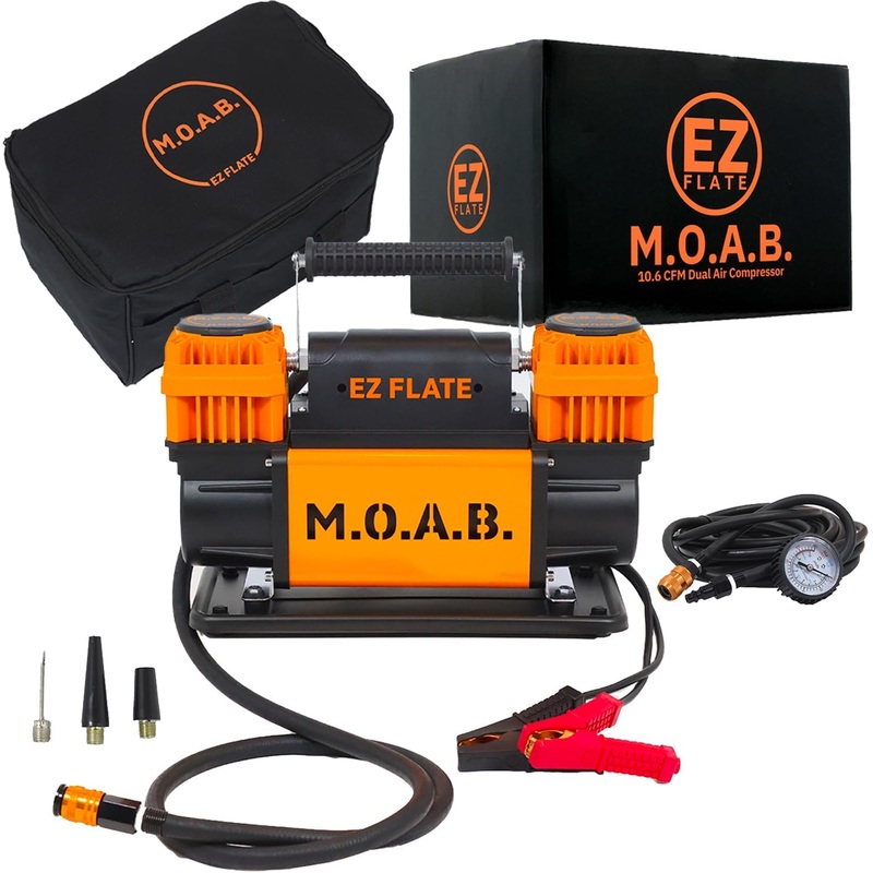 EZ Flate M.O.A.B. Portable Dual Air Compressor