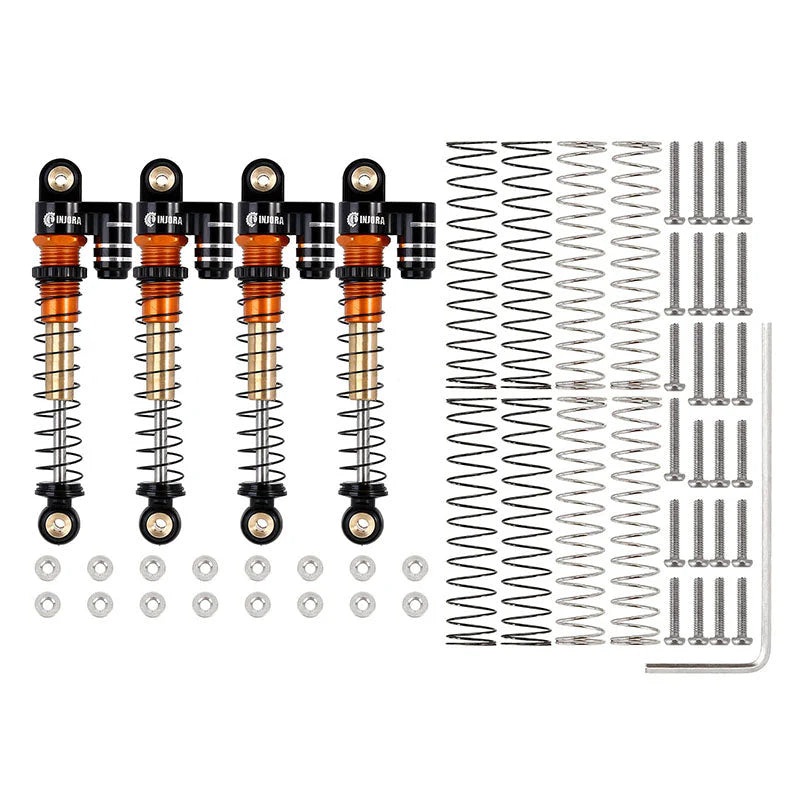 Sale INJORA 43mm Aluminum Threaded Double Barrel Shocks with Fake Reservoir for Axial SCX24