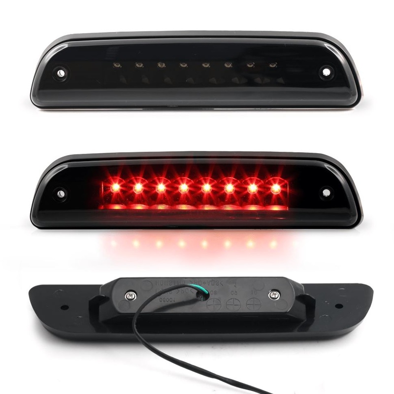 SYNETICUSA 1995-2015 Toyota Tacoma LED Third Brake Light – Black Lens