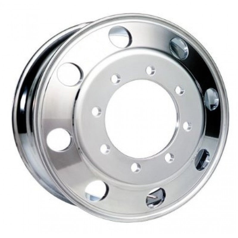 19.5×7.50 Accuride 8x275mm Hub Pilot High Polish Both Sides