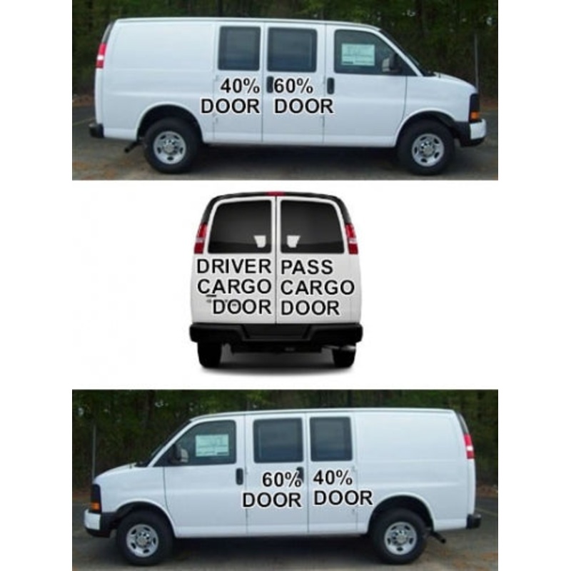 United Shade Grey Shade For 60% Side Swing Door Window Ford E-Series 1051-G