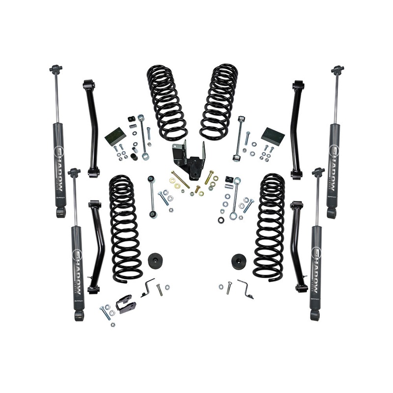 4″ DUAL RATE COIL Lift Kit – 18-22 JP JL WRGLR 4 DR – W/ SHADOW SERIES SHX K192