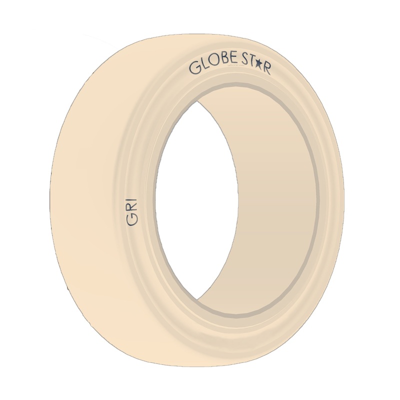 10x5x6 1/2 (254/127-165) 6″ GRI GLOBESTAR Press On Band, Non-Marking, Smooth, Solid, White