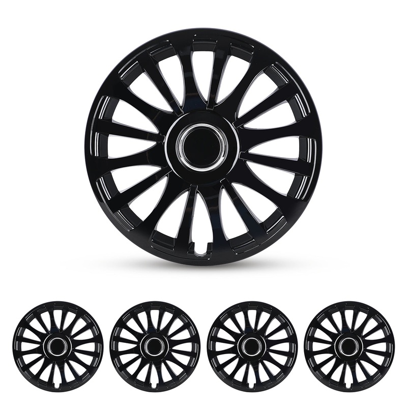 WINJET 16 inch Hubcaps Wheel Covers 5081 – Black Lacquer