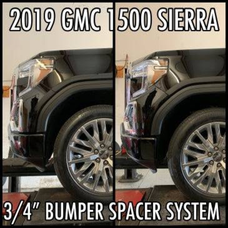 2019-2024 GMC 1500 SIERRA 3/4″ BUMPER SPACER KIT