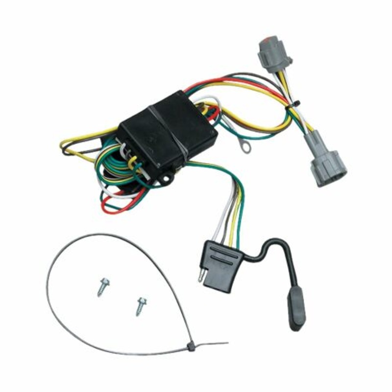TEKONSHA T-One T-Connector Harness, 4-Way Flat, Compatible with Select Mercury Villager : Nissan Frontier, Quest,Black