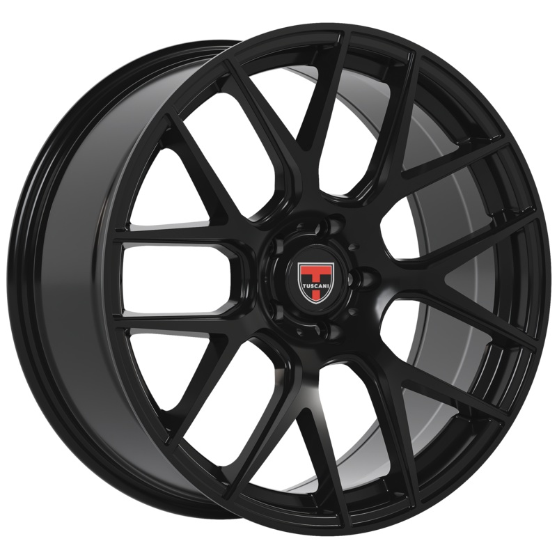 Tuscani 20X9 Wheels 204GB D32 35mm Offset Gloss Black Rims