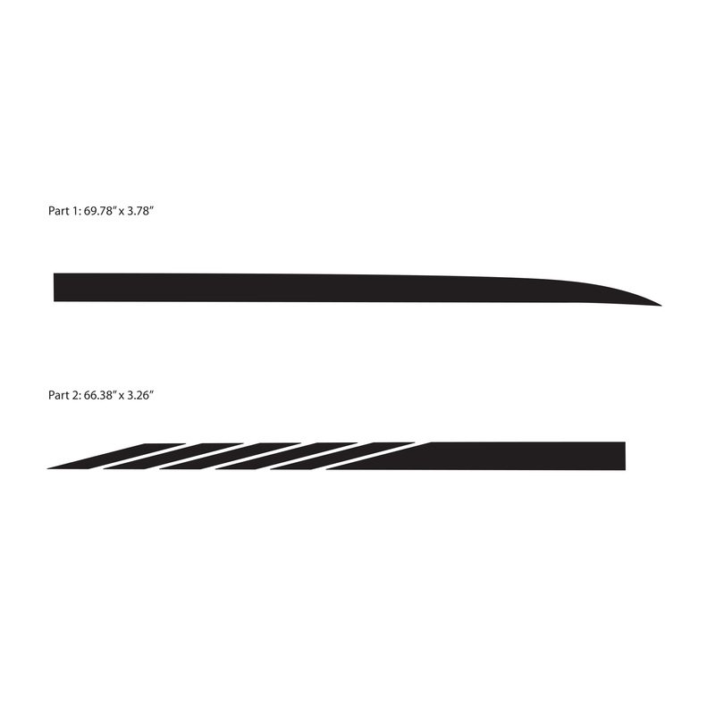 Waldoch 2015+ Ford Transit Topper Graphic Kit Black U32826-01