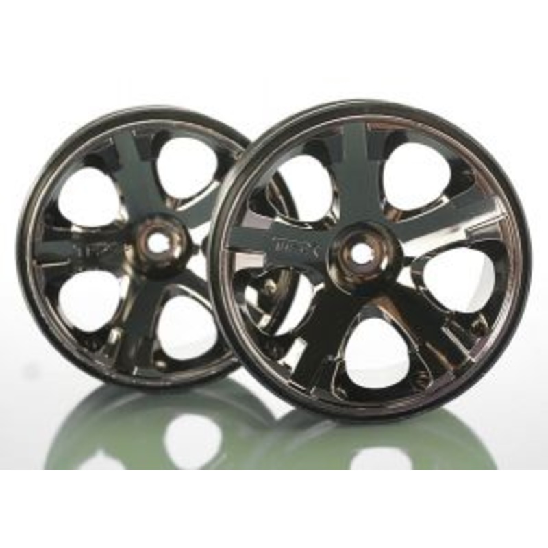 Traxxas Wheels ALSTR Black Chrome 2.8 Front